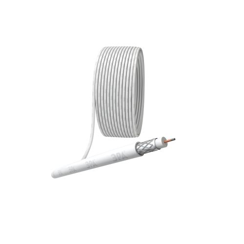 Кабель коаксиальный RG-6U CCS/оплетка Al 48проц. PVC Simple 75Ом бел. (м) Б0044596