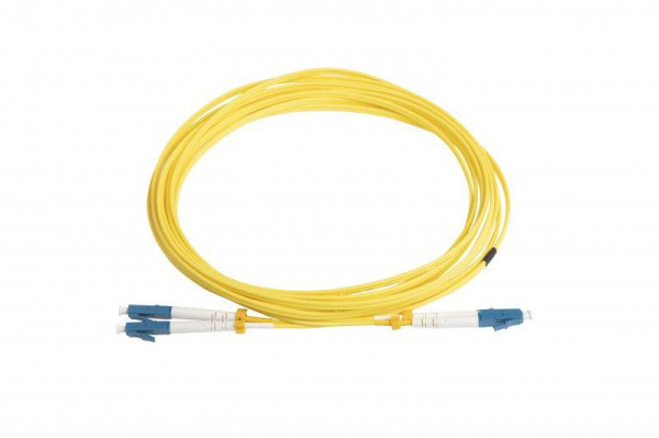 Патч-корд FC-D2-9-LC/UR-LC/UR-H-5M-LSZH-YL (FC-9-LC-LC-UPC-5M) вол.-опт. SM 9/125 (OS2) LC/UPC-LC/UPC duplex LSZH 5м 28077