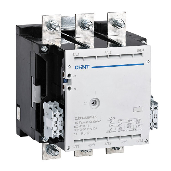 Контактор вакуумный CJX1-820/44K 820А(АС3) 4НО+4НЗ AC/DC 220В 50/60Гц 275700