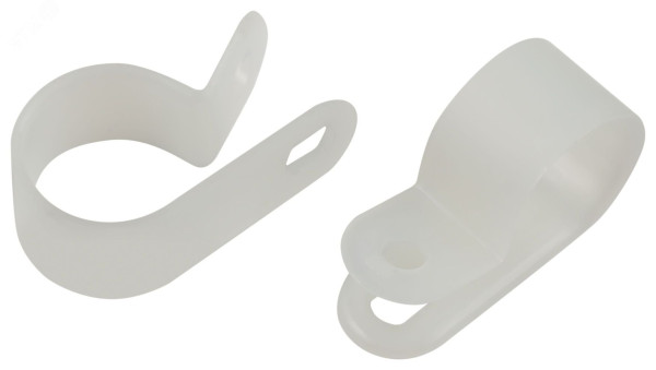 Скоба кабельная нейлоновая под винт 5 мм NO-225-262 белая 50 шт Б0066647