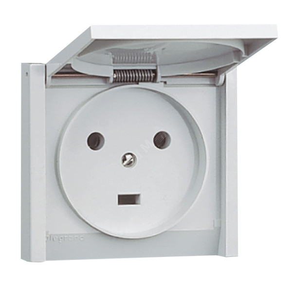 Plexo Розетка IP44 2К+З 20А 055703