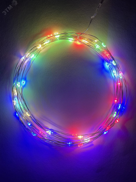 ENIN -5NM Гирлянда LED Нить 5 м мультиколор, АА (100/2500) Б0047959