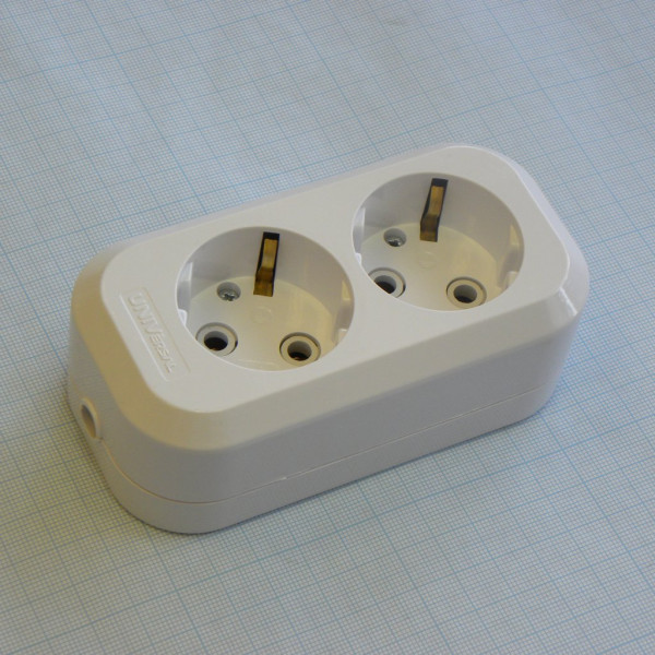 Колодка розеточная x2 16А