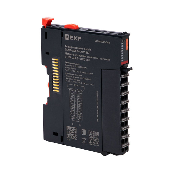 Модуль расширения аналоговых сигналов GL200-AO8 D-CARD EKF GL200-AQ8-DCD