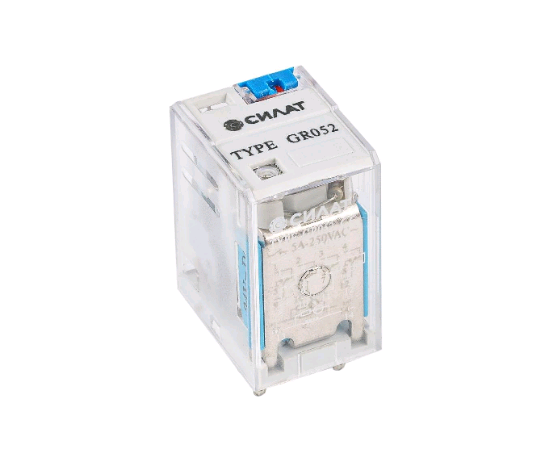 GR052 СИЛАТ Реле промежут., 4СО, КУ 24VDC, 5А(240VAC/28VDC), тест, св.-д.инд., под SR01/PYF14A