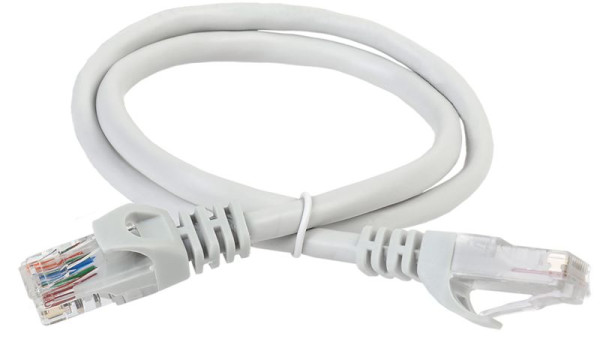 Коммутационный шнур (патч-корд), кат.5Е UTP, LSZH, 2м, серый PC01-C5EUL-2M