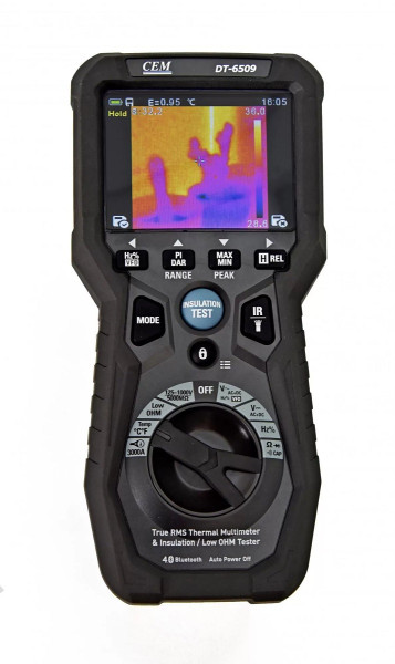 DT-6509 Профессиональный тестер изоляции Микроомметр высокого разрешения с функцией тепловизора