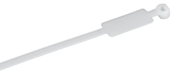 Хомут 4.8х300мм P6.6 маркерный бел. (уп.100шт) IEK UHH14-D048-300-100-K01