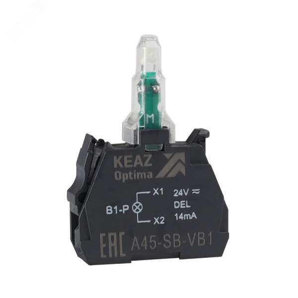 Блок световой OptiSignal D22 A45-SB-VB5 желтый 24 В AC/DC с защитой от наводок ZBVB5 362247