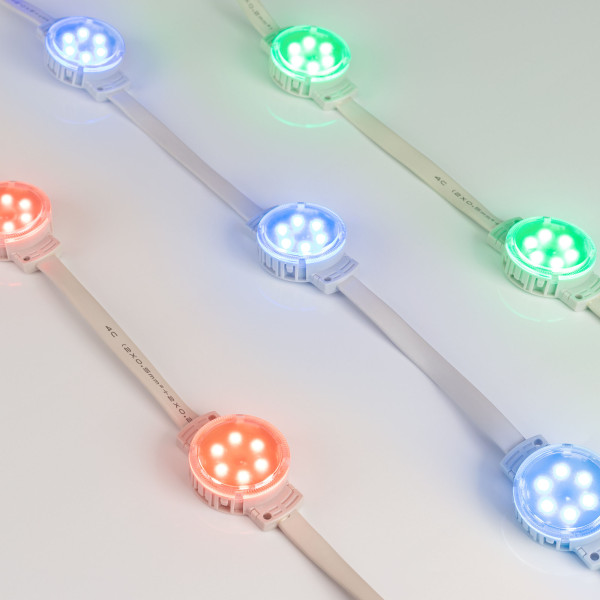 Модуль управляемый SPI-F6-D40 24V RGB-RAM-Auto (1.25W, IP68, 120 deg) 036828