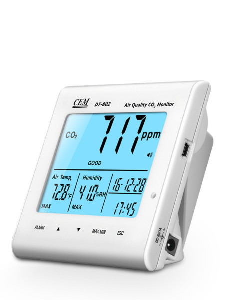 DT-802 анализатор воздуха с часами