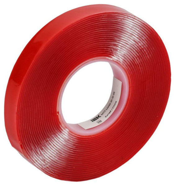 MIXTAPE PRO Лента монтажная прочная двусторонняя 1х12мм 5м IEK MT7-LM30-01-12-05