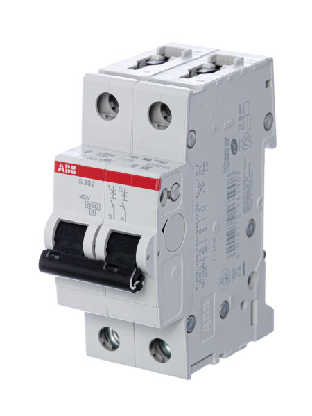 ABB Выключатель автоматический 2-полюсной S202 C20