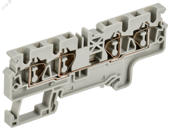ARMAFIX Клемма пружинная CX4-3 4мм2 трехконтактная серая IEK AF-CT40-00-3-K03-004