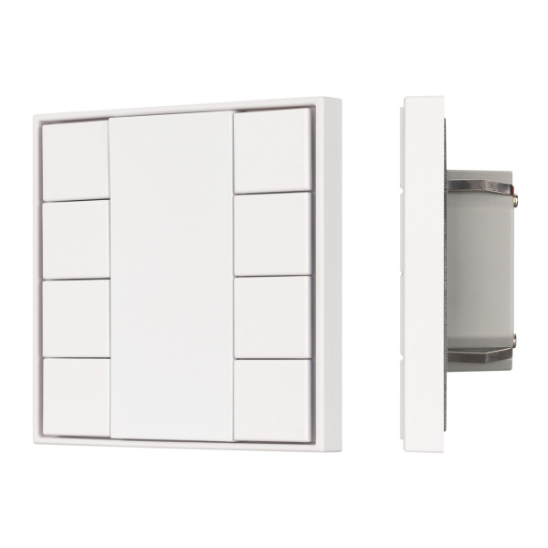 INTELLIGENT ARLIGHT Кнопочная панель KNX-301-22-8-SH-IN White (BUS, Frame) 037723