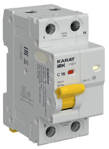 KARAT УЗДП c Автоматический выключатель 1P+N C 16A KA-DP11-1-016-C