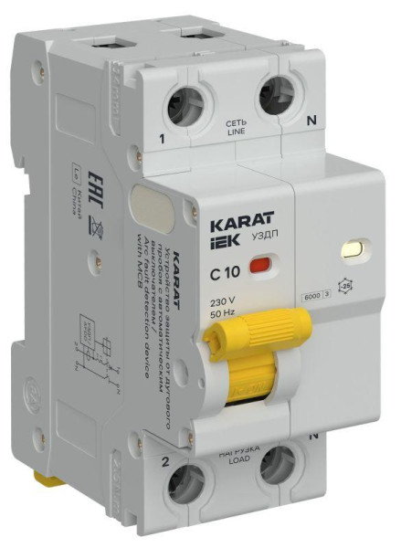 KARAT УЗДП c Автоматический выключатель 1P+N C 10A KA-DP11-1-010-C