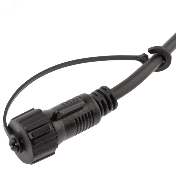 ERAPS-K450 Шнур питания для подключения гирлянд, IP65, 1,5 м, черный, каучук, 2А, 450Вт, 220В Б0051880