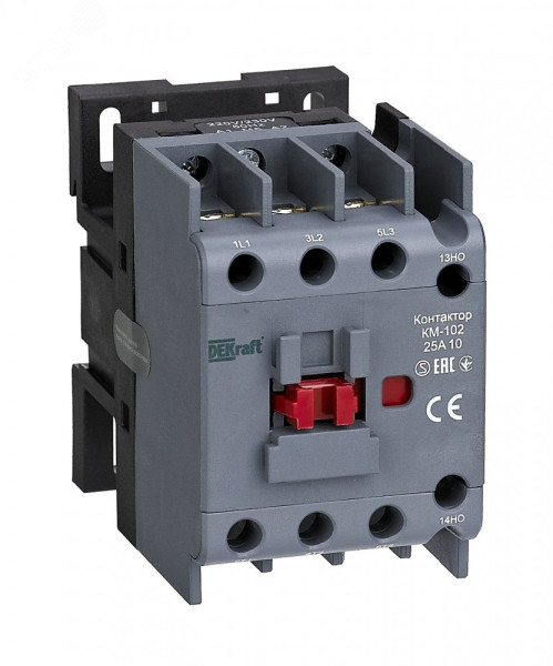 Dekraft Контактор 25А 110В АС3 АС4 1НЗ КМ-102