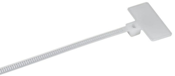 Хомут 2.5х100мм P6.6 маркерный бел. (уп.100шт) IEK UHH14-D025-100-100-K01